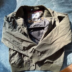 Unisex Herschel Olive Green Bomber Jacket Size L